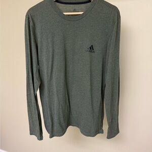 Adidas Men's Olive Long Sleeve Tee